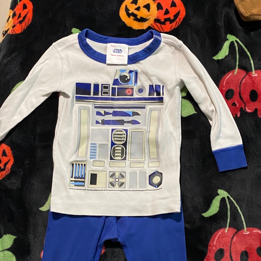 Hanna Andersson Blue and White Kids Matching Set